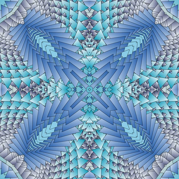 Καλειδοσκοπική μπλε μοτίβο — Φωτογραφία Αρχείου