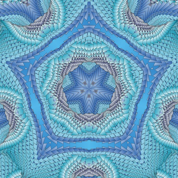 Kalejdoskopisk blåt mønster - Stock-foto