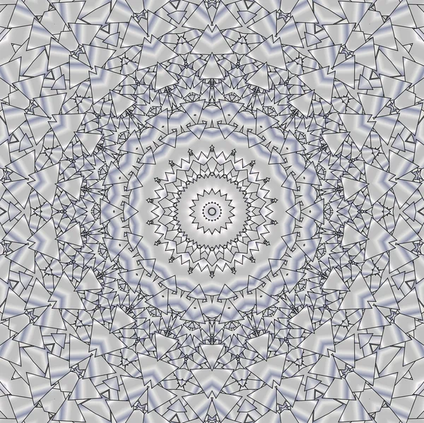 Kaleidoscopic pattern platinum — Stock Photo, Image