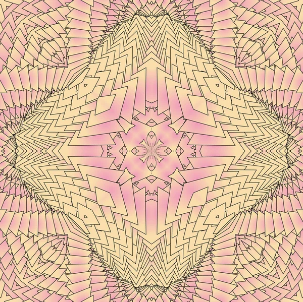 Kaleidoskopisches rosafarbenes Muster — Stockfoto