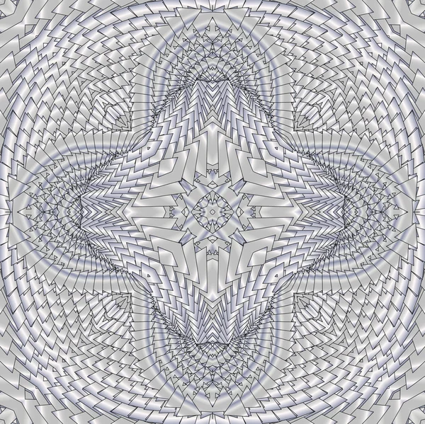 Kaleidoscopic pattern platinum — Stock Photo, Image