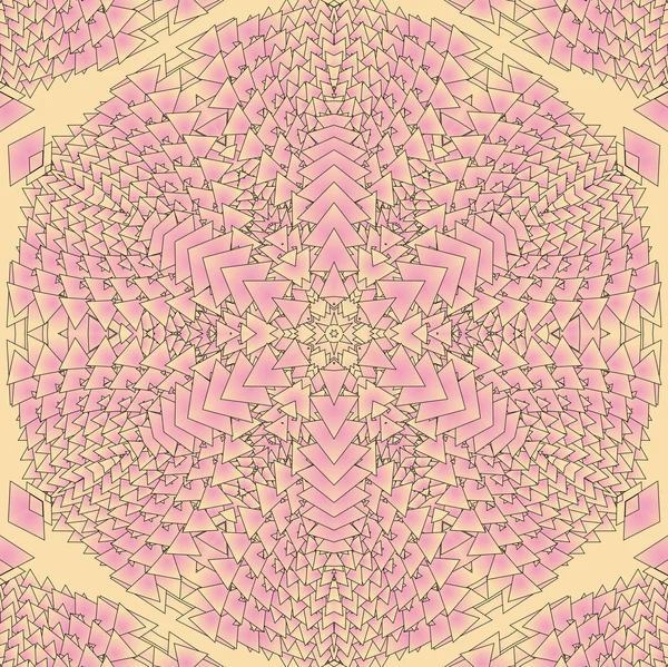 Caleidoscopische roze patroon — Stockfoto