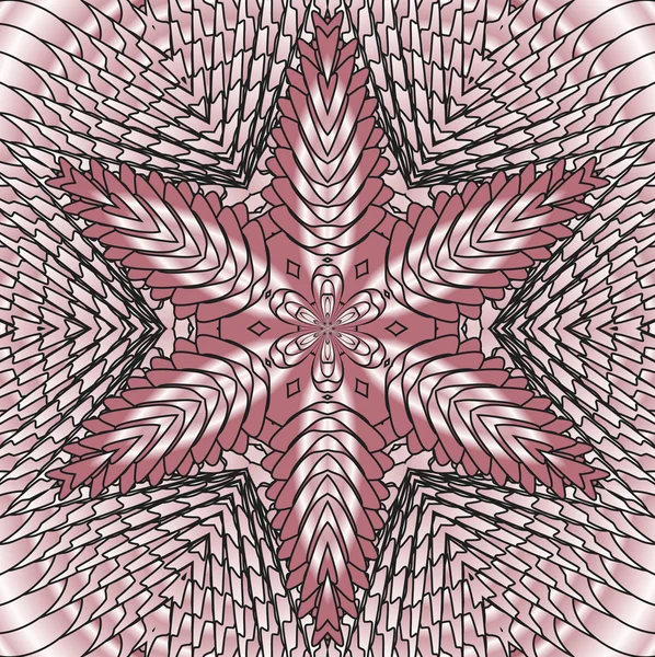 Caleidoscopische roze parel patroon — Stockfoto