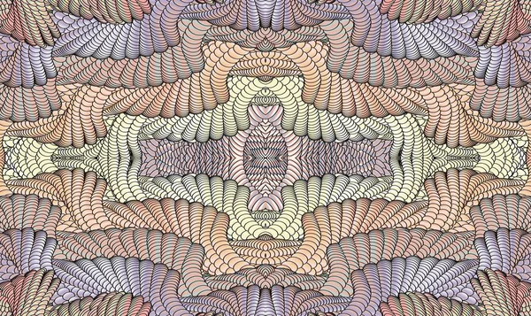 Çoklu Renkli Soyut Simetrik Arkaplan Bilgisayar Grafikleridir Tekstil Tasarımında Baskı — Stok fotoğraf