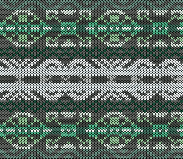 Fair Isle Tricotado Padrão Sem Costura Colorido Estilo Scandynavian —  Vetores de Stock