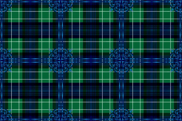 スコットランドのタータンのスタイルで新しいタイプの生地のための創造的なデザイン — ストックベクタ