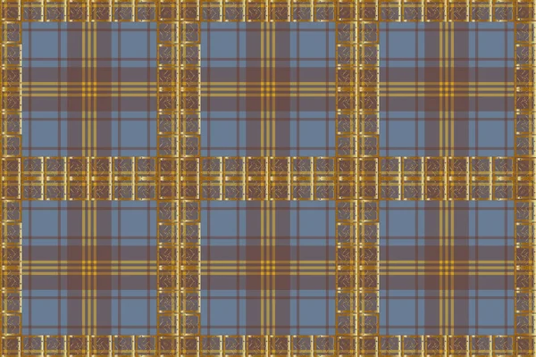 チェックされた背景の抽象パターン スコットランドのタータンのスタイルで新しいタイプの生地のための創造的なデザイン — ストックベクタ