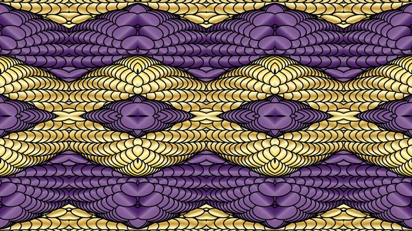 Oro Púrpura Fondos Simétricos Abstractos Gráficos Por Computadora Puede Utilizar — Foto de Stock