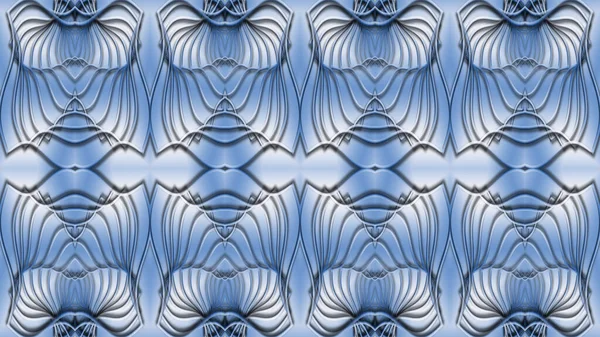Blauer Abstrakter Symmetrischer Hintergrund Ist Computergrafik Und Kann Der Gestaltung — Stockfoto