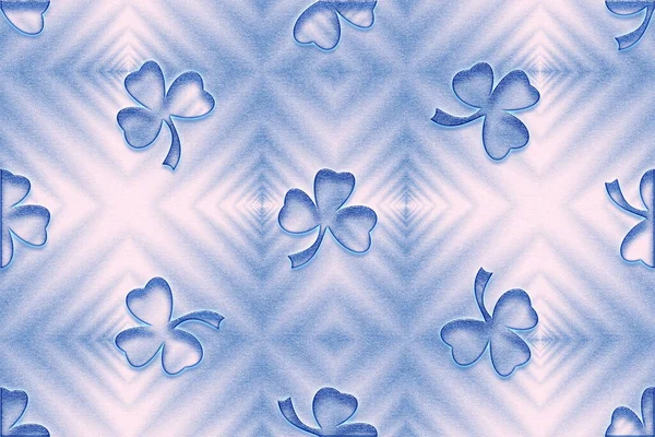 Abstract background with symmetric patterns in blue colors. Can be used for prints on fabrics and clothes, in the interior.