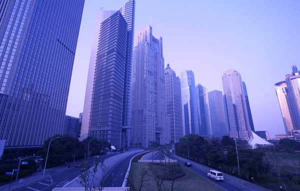 Shanghai Pudong Paisaje urbano — Foto de Stock