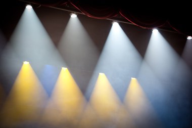 Kısmi yakın çekim sahne ışığı