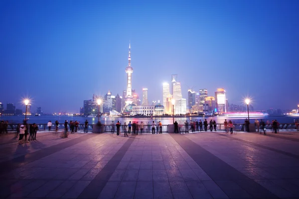 Shanghai Bund night scene — Stock Photo, Image