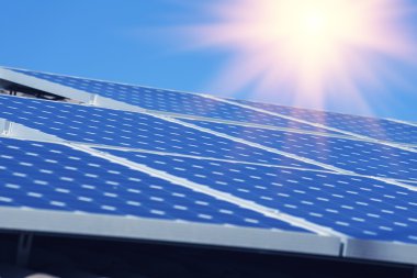 Photovoltaic solar energy clipart
