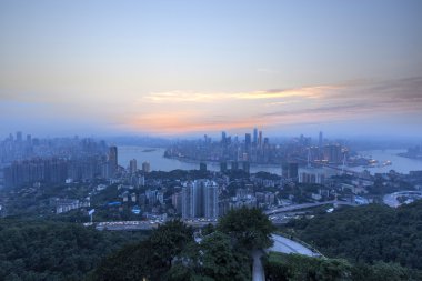 China Chongqing city skyline clipart