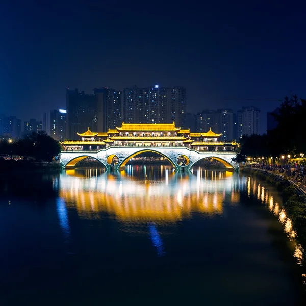 China chengdu stad gebouw — Stockfoto