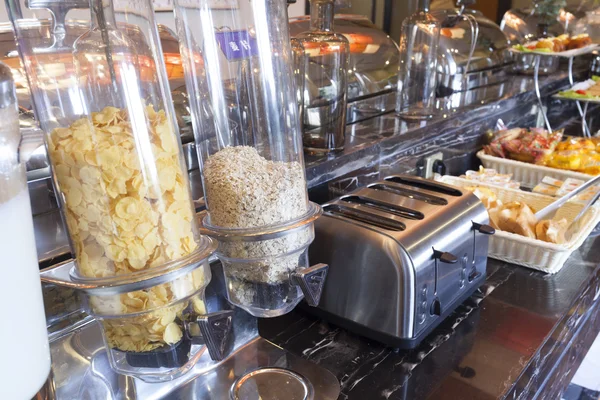 Close-up of a local restaurant buffet — Stock Photo, Image