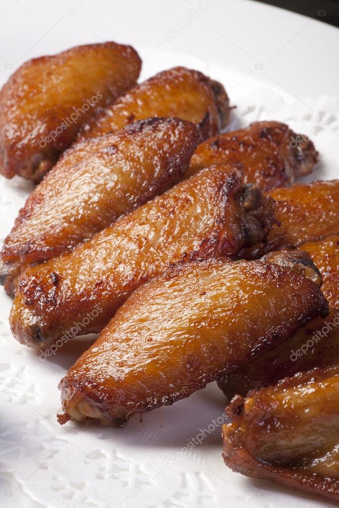 Chicken wings barbequed