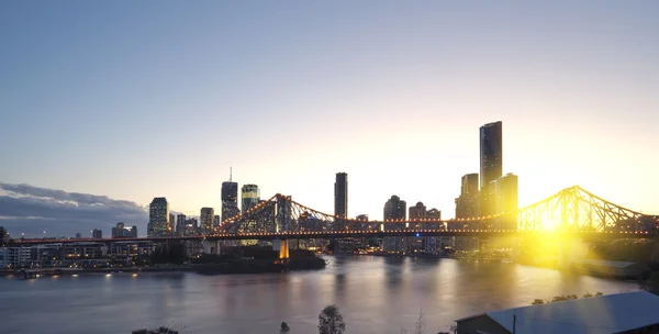 Ciudad de Brisbane, noche — Foto de Stock