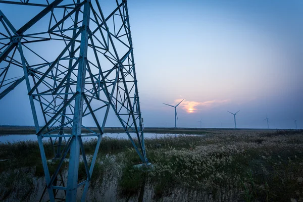 Elektrownie wiatrowe — Zdjęcie stockowe