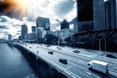 Avustralya Brisbane şehir trafik