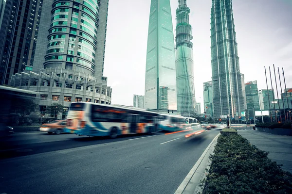 Construcción urbana, pudong Shanghai — Foto de Stock