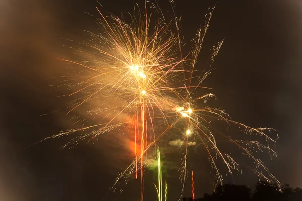 Instant burst of fireworks — Stock Photo, Image