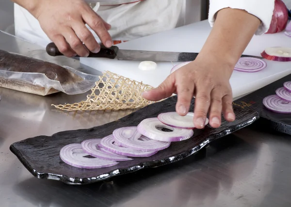 Köche kochen — Stockfoto