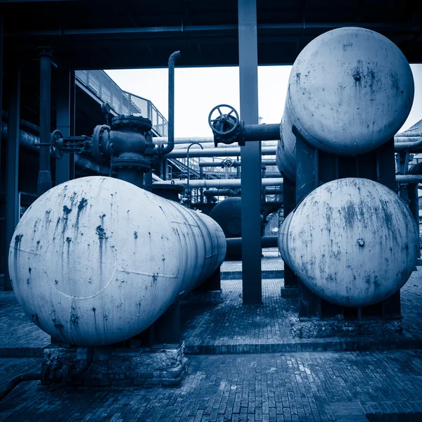 Verlaten staalfabriek — Stockfoto