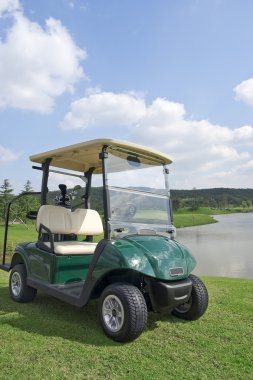 Golf arabası kapak resmi için mükemmel
