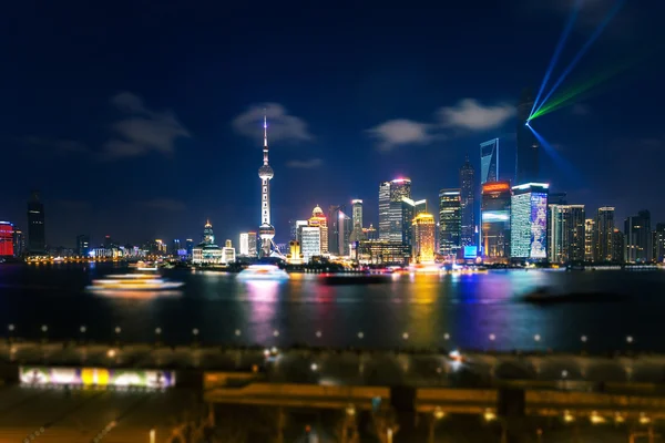 Linha do horizonte de Shanghai Pudong — Fotografia de Stock