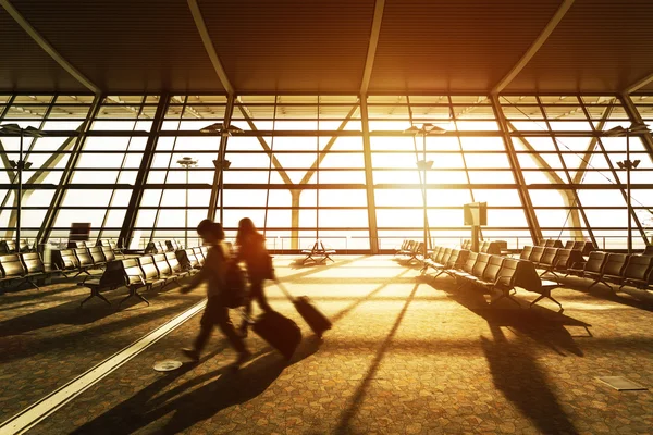 Pasajeros del aeropuerto de Hong Kong — Foto de Stock