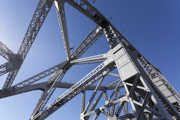 Acél híd építése — Stock Fotó