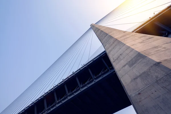 Um close-up de uma ponte — Fotografia de Stock