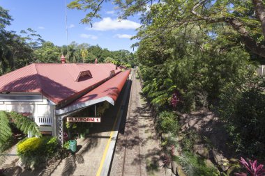 Tren istasyonuna yakın çekim