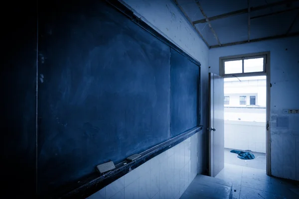 En närbild av tavlan i klassrummet — Stockfoto