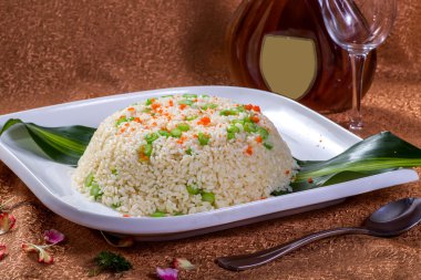 Chinese food, yangzhou Fried rice clipart
