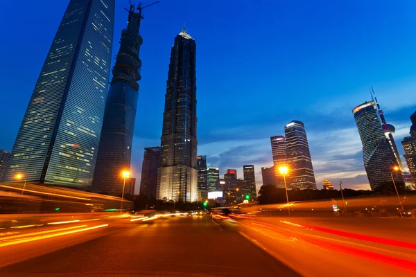 Xangai construção urbana, pudong — Fotografia de Stock