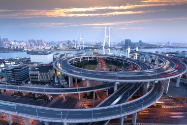 Shanghai Pudong Yeni alan kentsel peyzaj