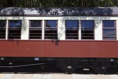 Kısmi yakın çekim tren araba