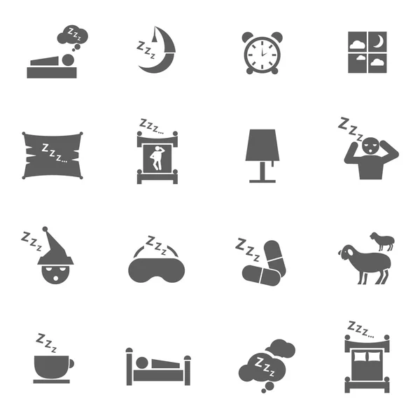 Sleep icons — Stock Vector