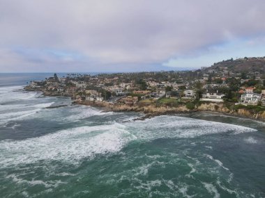 Koyun La Jolla Hermosa, Kaliforniya 'daki büyük villa manzarası, ABD