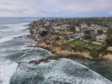Koyun La Jolla Hermosa, Kaliforniya 'daki büyük villa manzarası, ABD