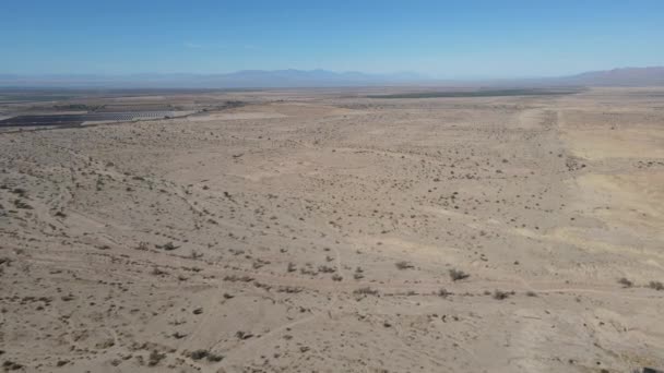 Vista aérea del desierto, sur de California — Vídeos de Stock