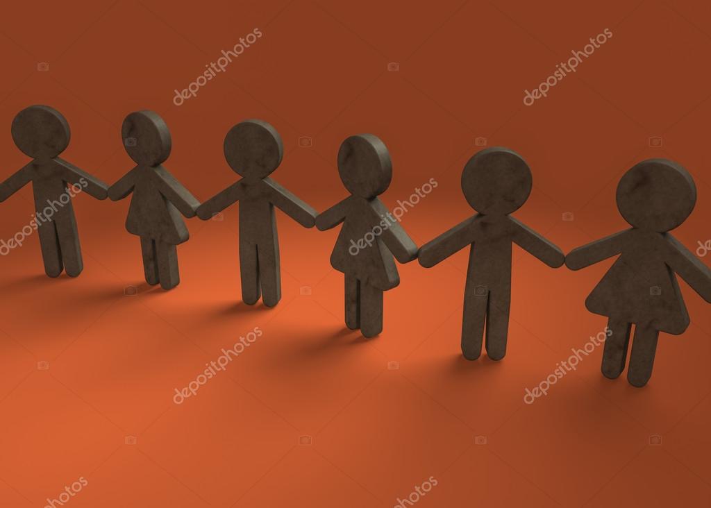 Cadena de amistad fotografía de stock © fcw5 59394803 Depositphotos