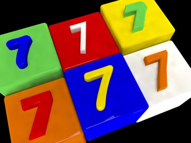 perspektif içinde 7 farklı numaralar