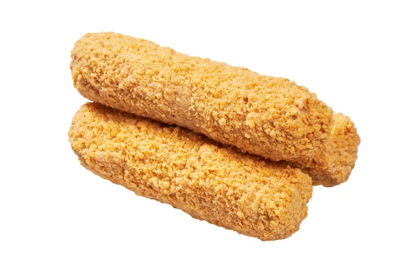 Tavuklu pirzola. Ham tavuk pirzolası kesme yolu olan beyaz bir arka planda izole edilmiş bir şekilde yakın çekim