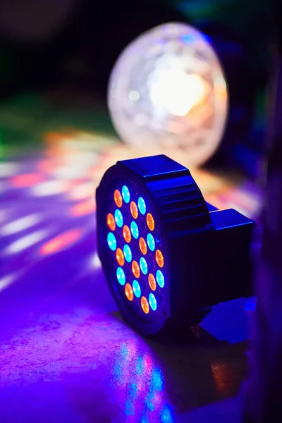 LED lighting equipment, LED  professional lighting device. Led lights for disco and entertainment