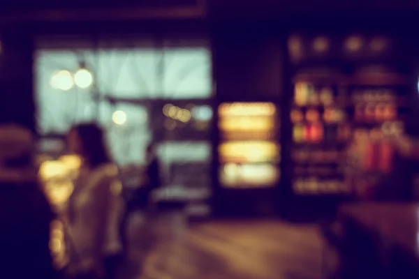Blur Eller Defocus Bild Coffee Shop Eller Cafeteria För Användning — Stockfoto