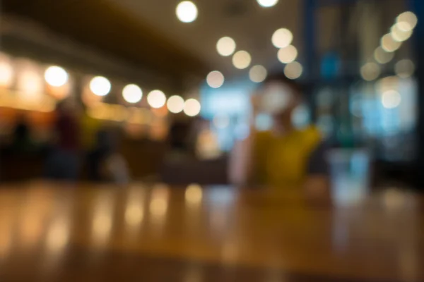Blur or Defocus image of Coffee Shop — Stock Photo, Image